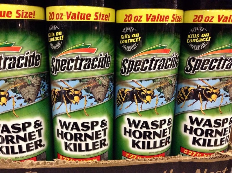 Wasp spray cans