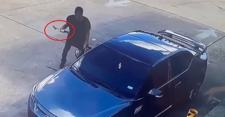 Carjacker Rides Up On Bicycle, Uses Hammer To Force Driver Into Submission