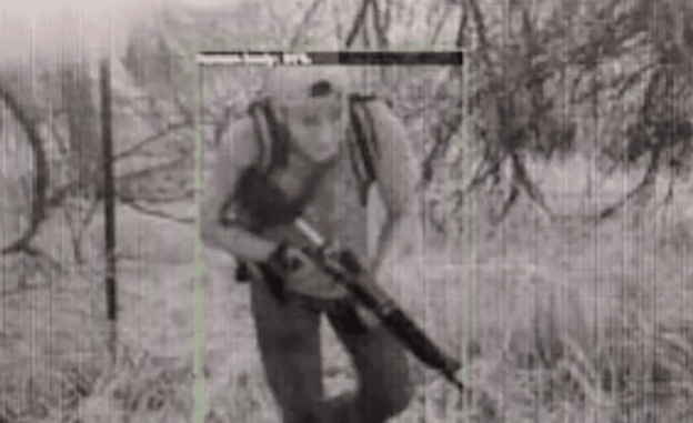Armed Men Wearing Body Armor Cross Over Border Into US From Mexico