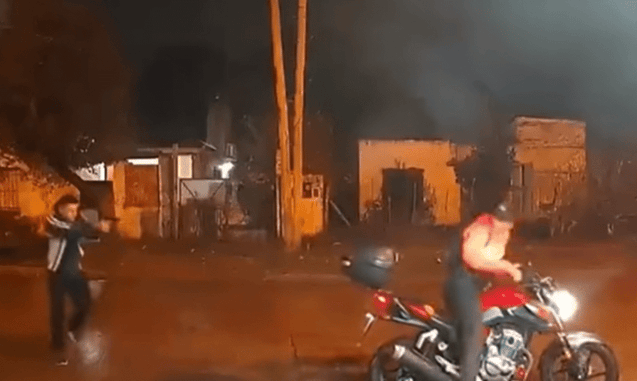 Lead Surprise For Motorcycle Robbers