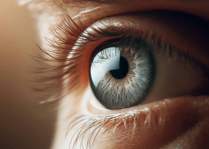 Situational awareness: Close-up of a human eye.