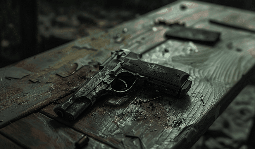 Firearm in need of repair.