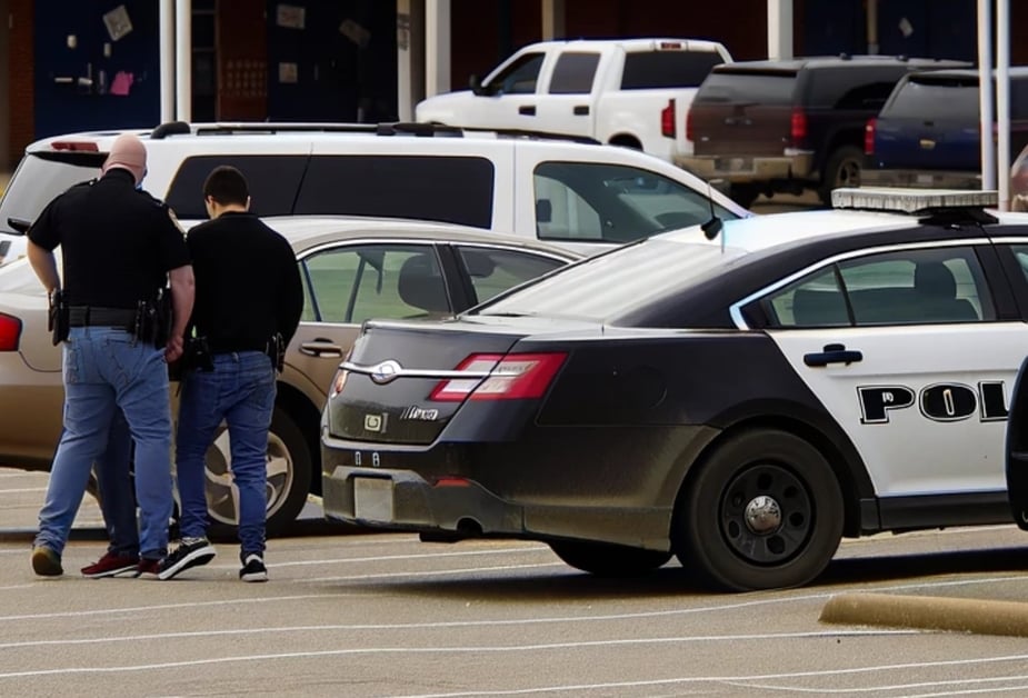 Charlotte school lockdown. Image generated by AI.