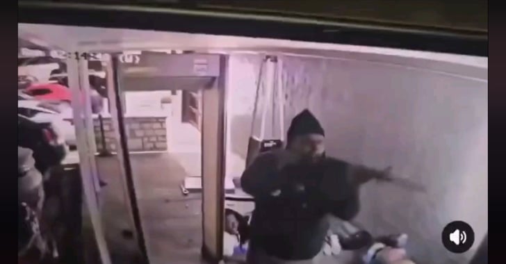 VIDEO: Quick-Thinking Guard Returns Fire on Gunman Outside Busy Nightclub