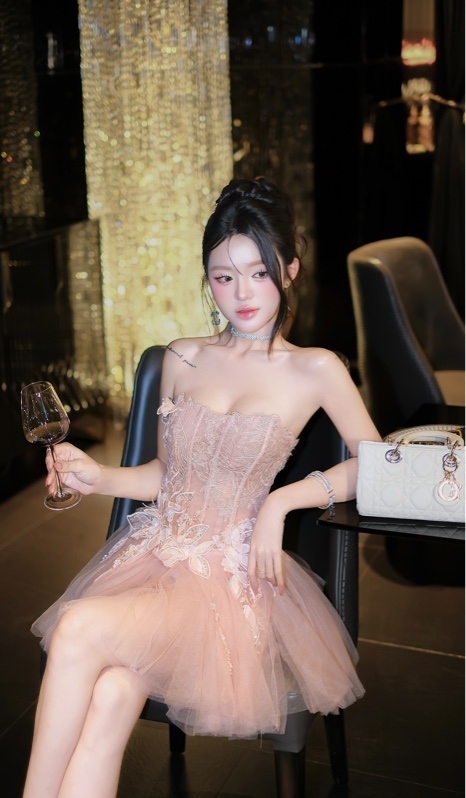 THAOBIBI 蕾絲網紗蓬蓬裙