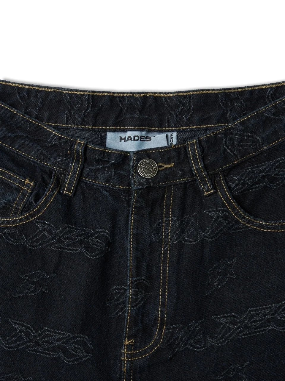HADES Repeat Script Loose Fit Jeans