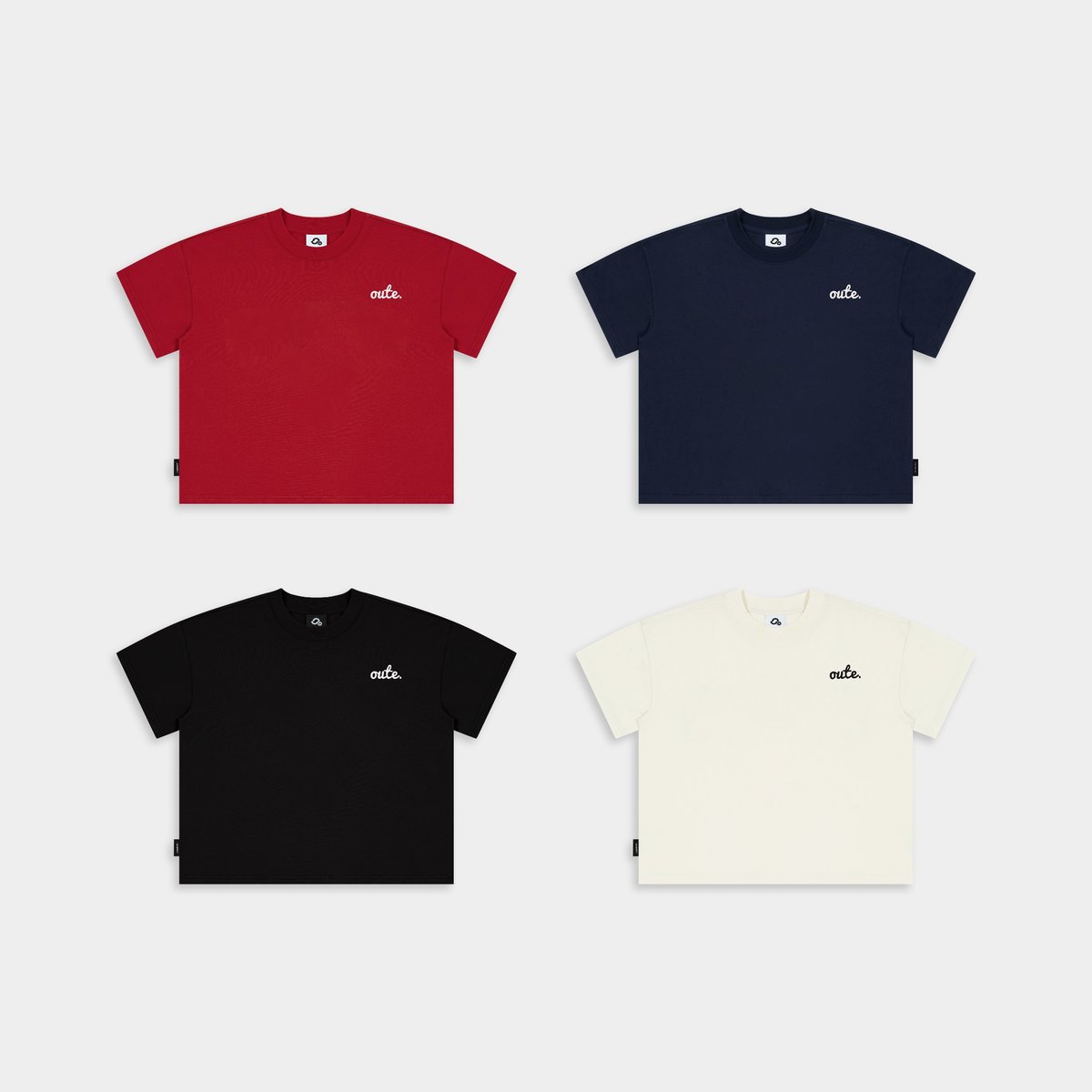 OUTERITY Boxy 立體刺繡 T-shirt Oute 280gsm