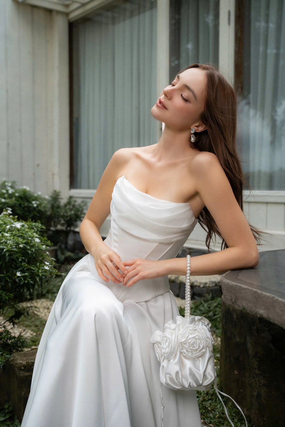 KISSERINE HANNA Flared Silk Skirt