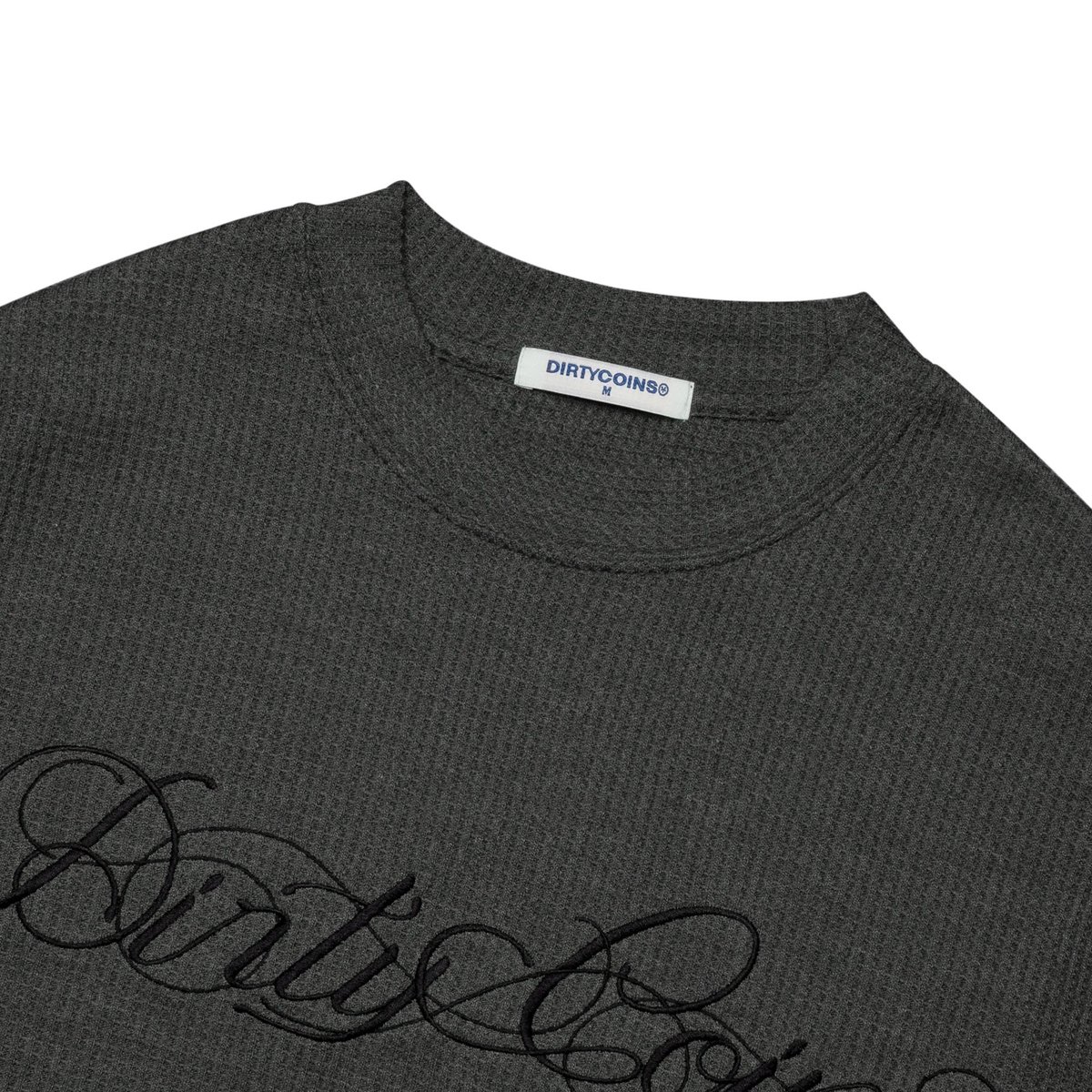 DIRTYCOINS Waffle Script 長袖 T-shirt