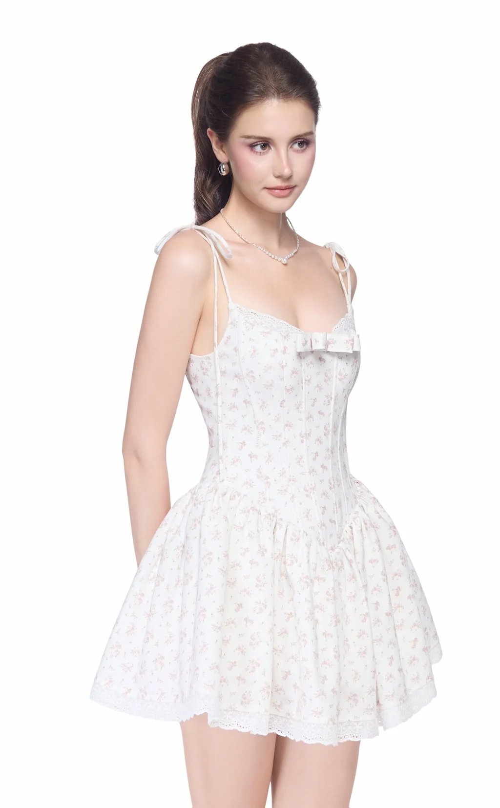 JUBIN ELLIE 碎花甜美吊帶短裙
