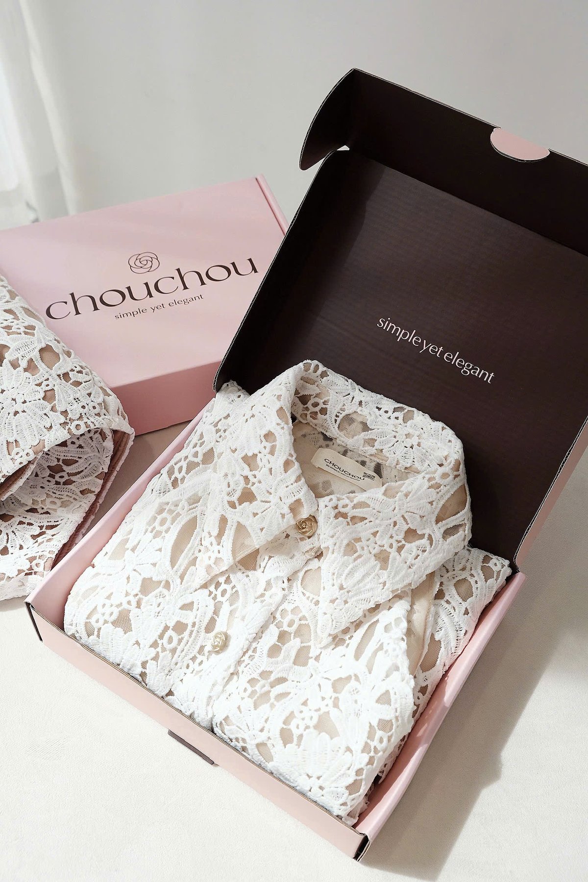 CHOU CHOU 蕾絲短褲套裝