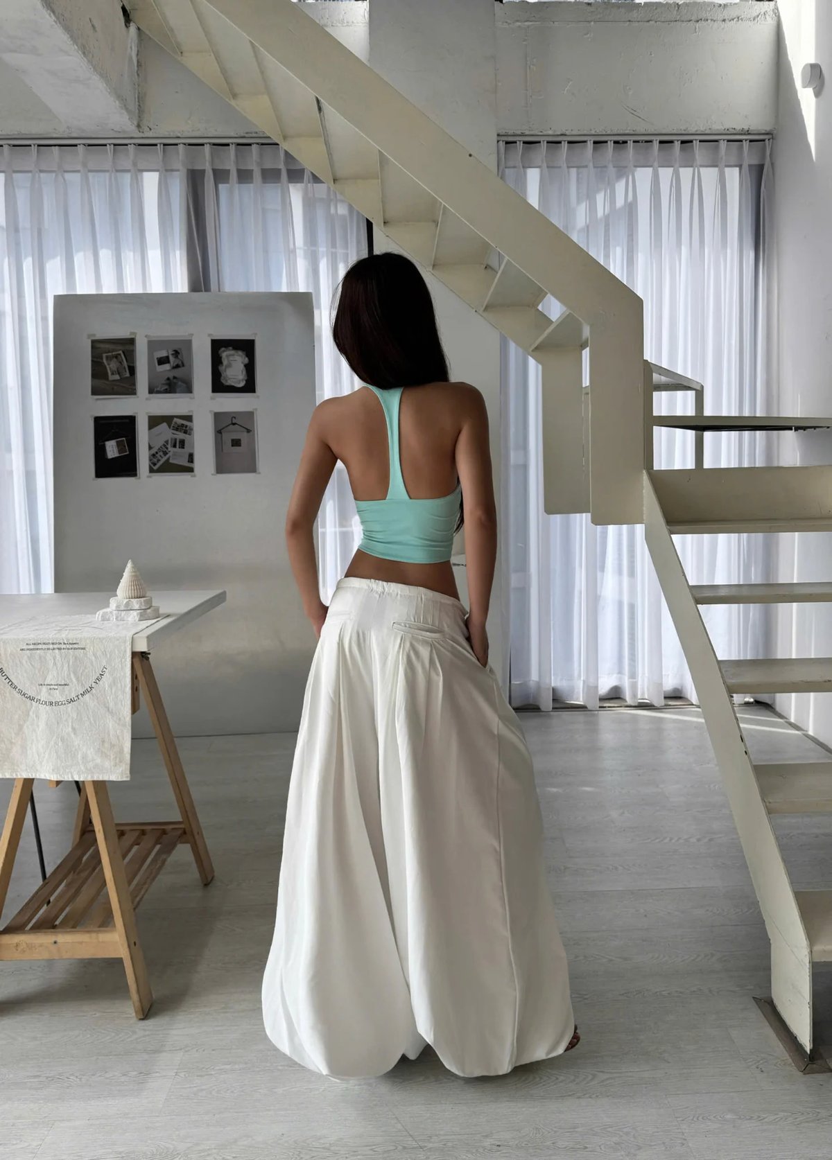 KILL SYSTEM KOKO BAY Wide Leg Elastic Waist Pants