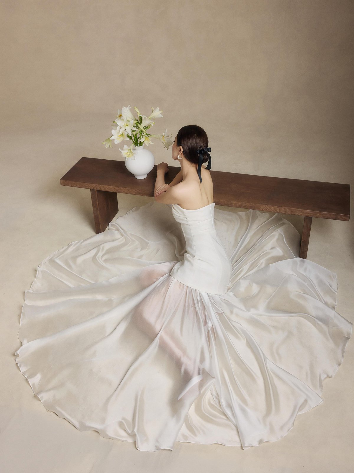 REDBEAN Josephine Embroidered Strapless Dress