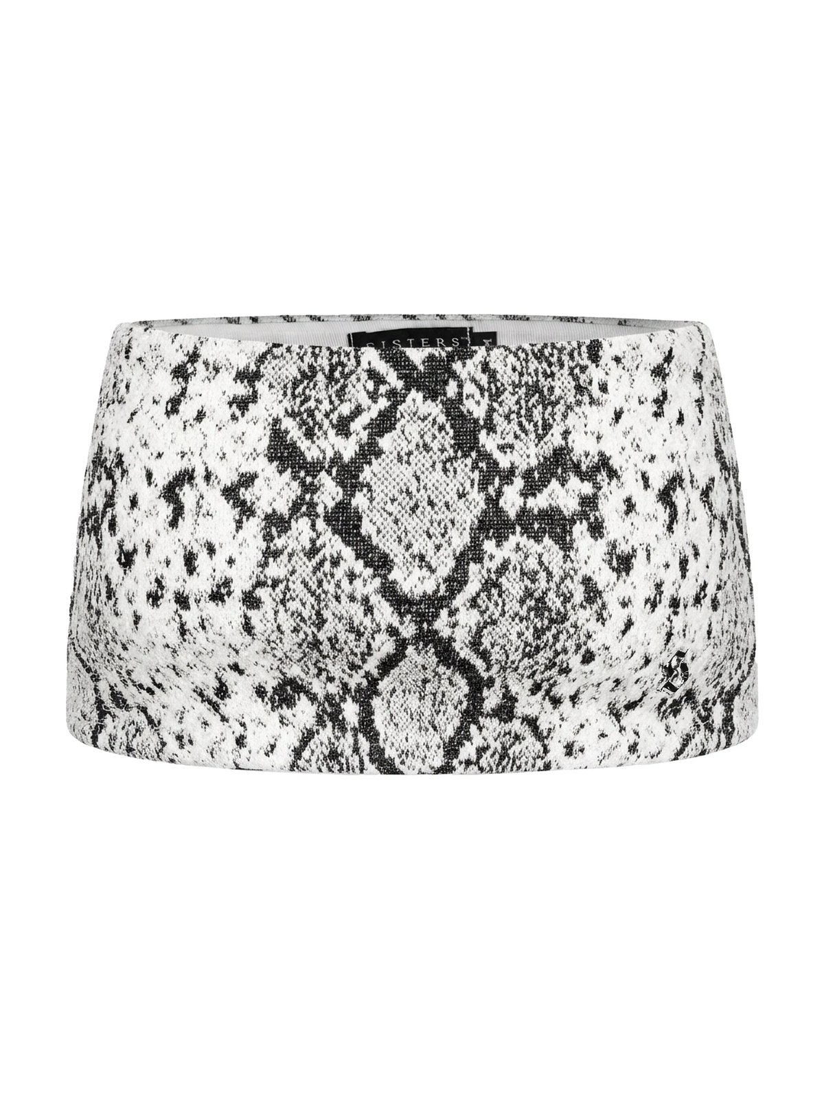 SISTERS Azalea Snake Print Knit Mini Skirt