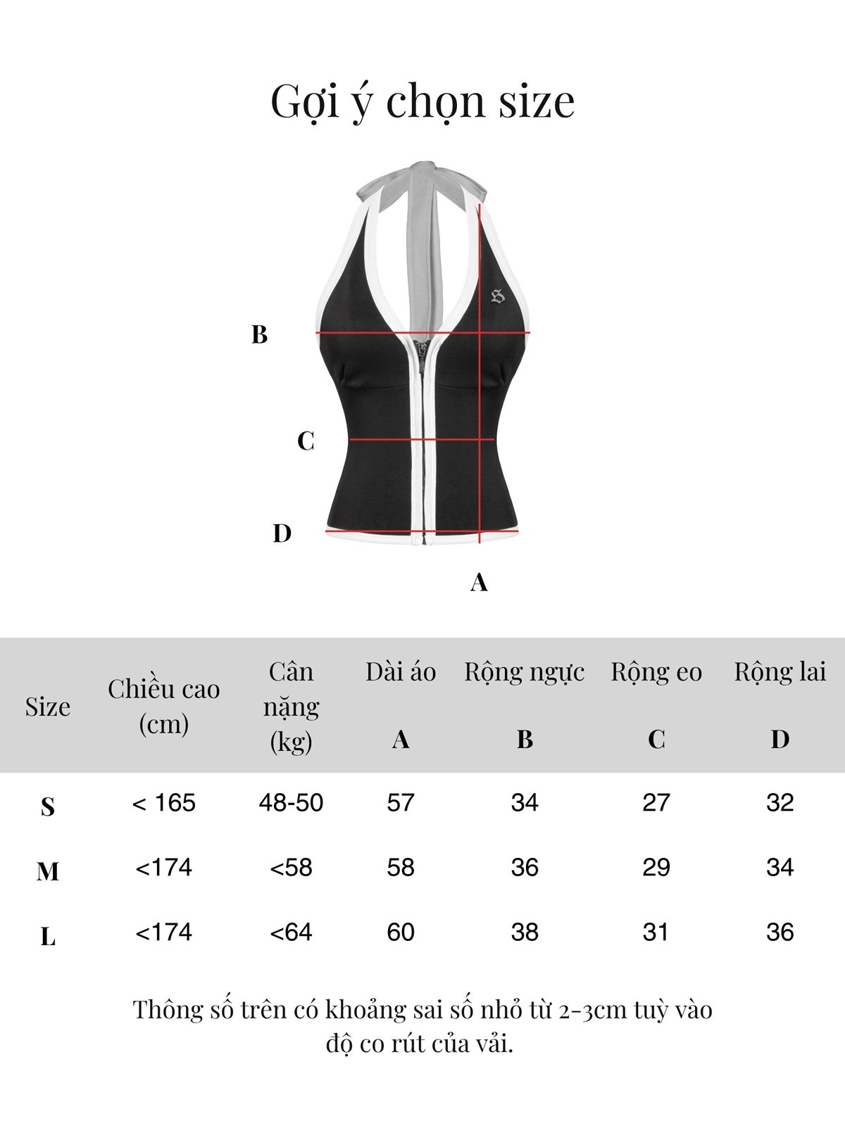 SISTERS Roline Contrast Trim Halter Top