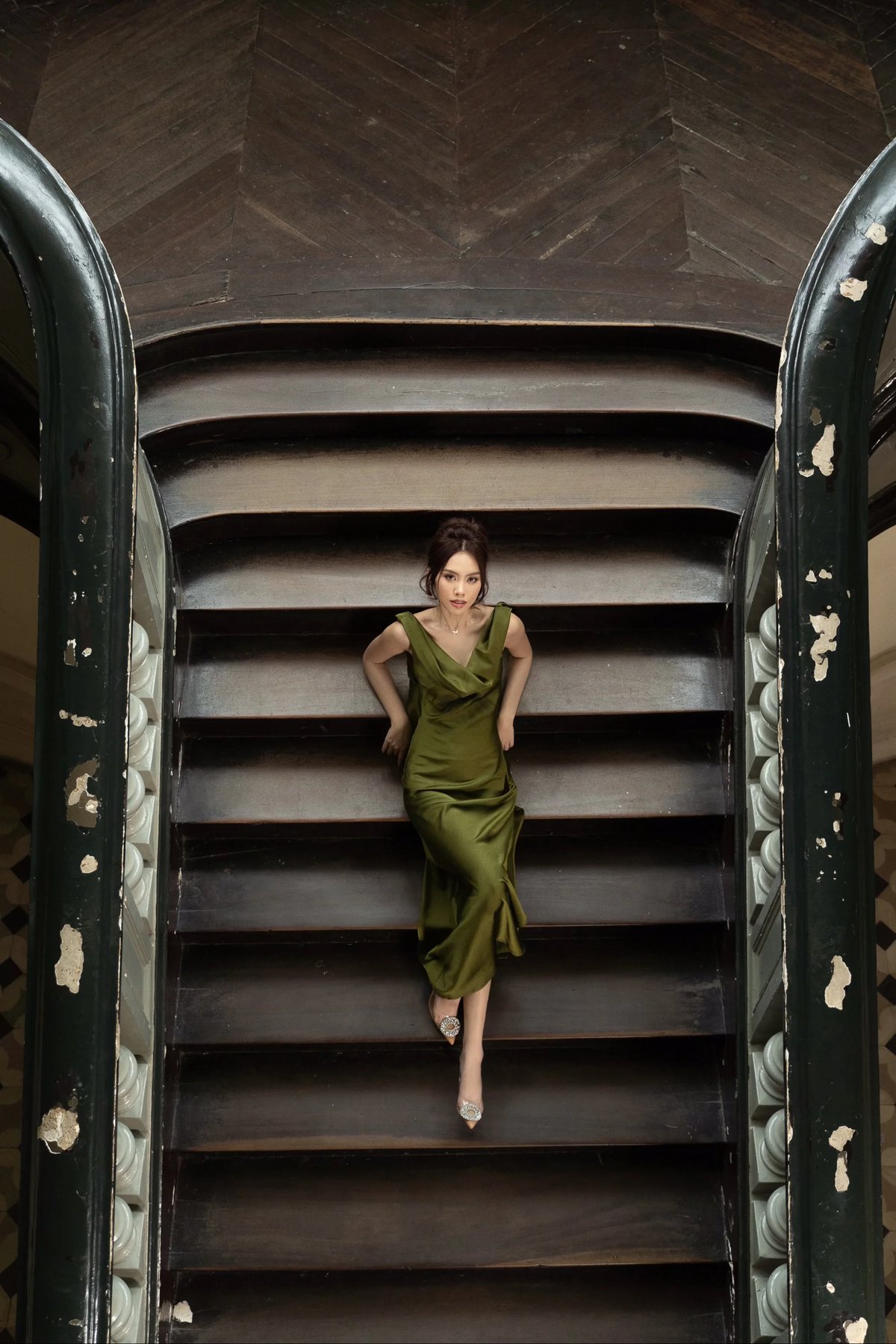 KISSERINE CAROLINE Silk Charmeuse Dress
