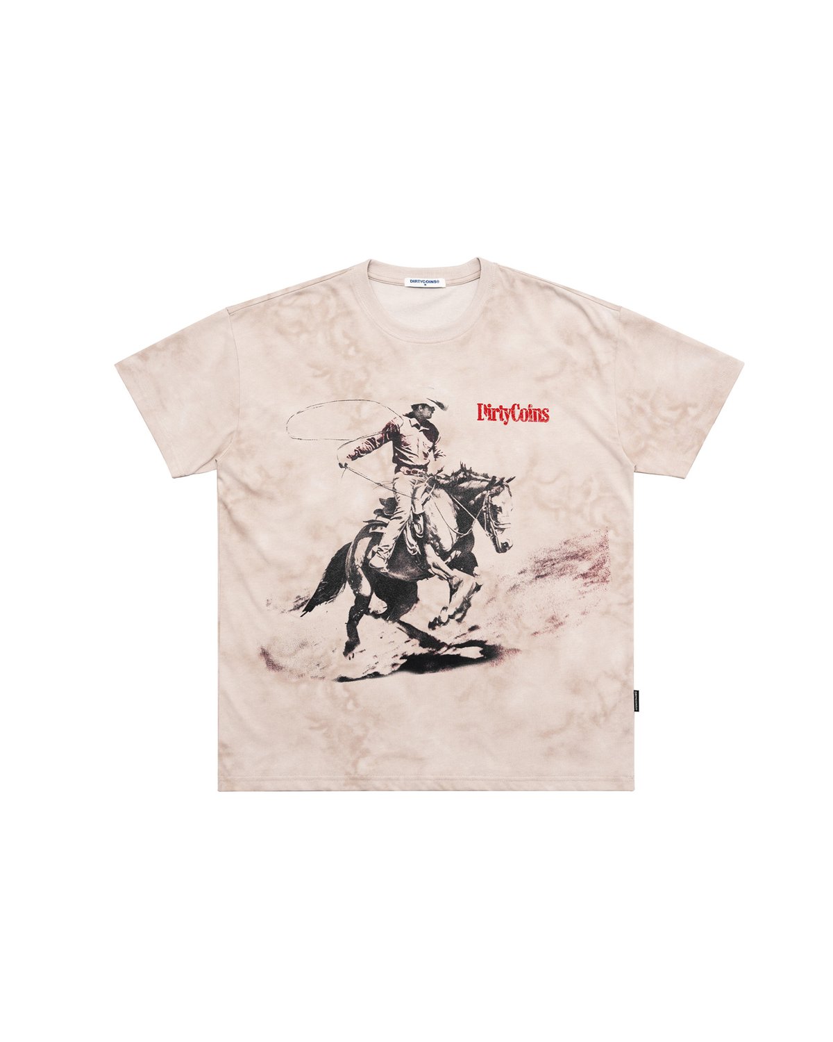 DirtyCoins Fade Relaxed Wild West Graphic T-Shirt