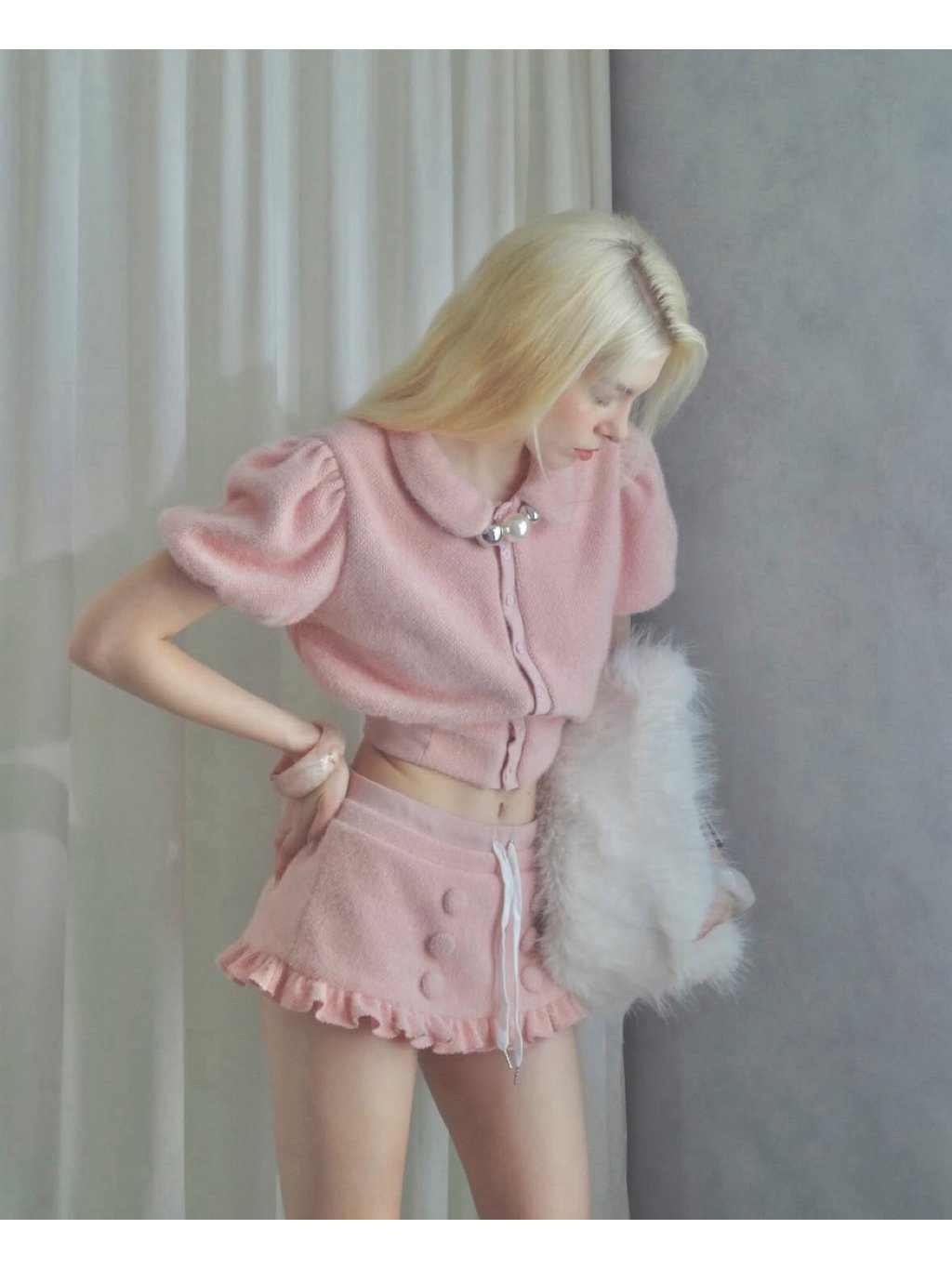 Letitia Pink Pixie Set 粉色可愛風兩件套