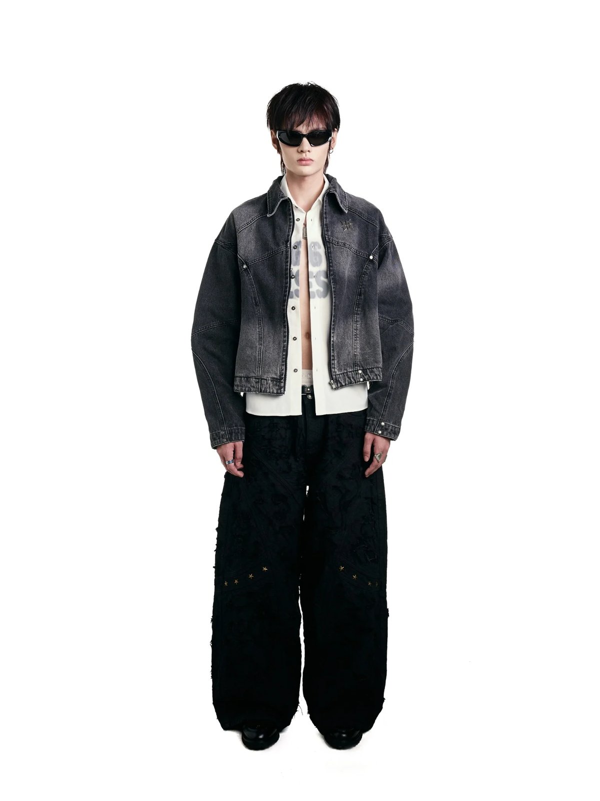 HADES WASHED MATRIX 水洗復古丹寧夾克
