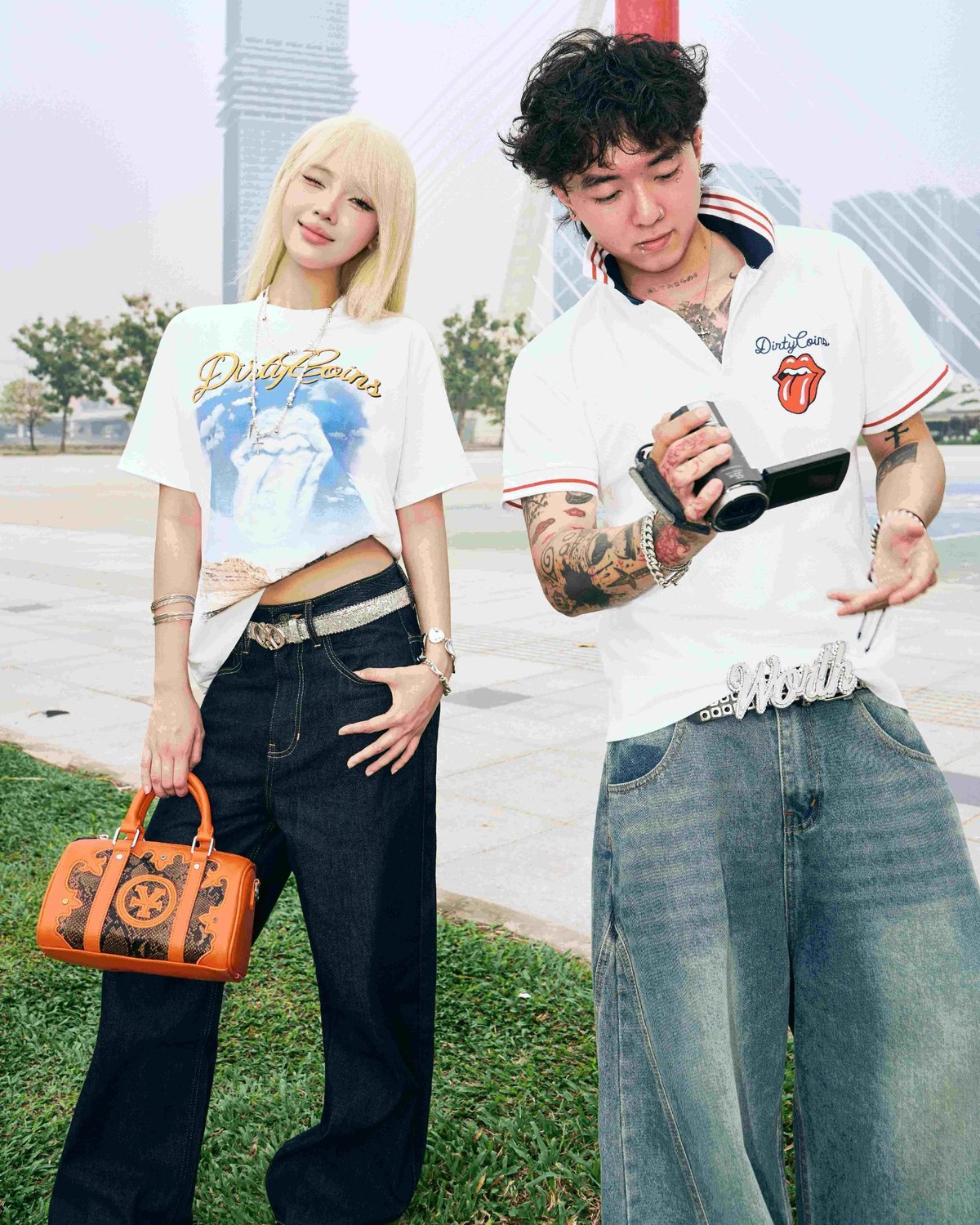 DIRTYCOINS DCxRS Embroidery Polo Shirt