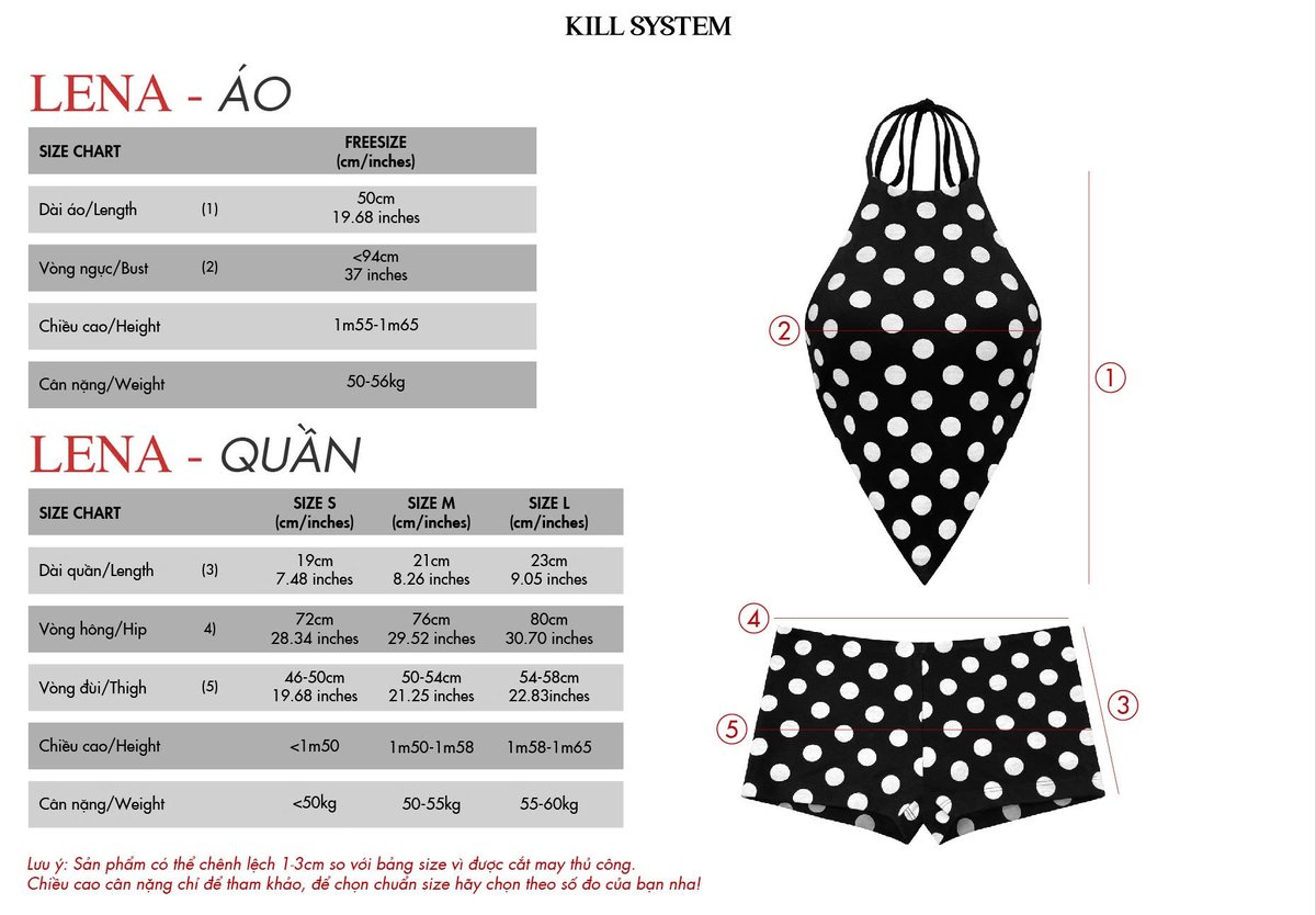 KILLSYSTEM LENA Polka Dot Halter Bikini Set