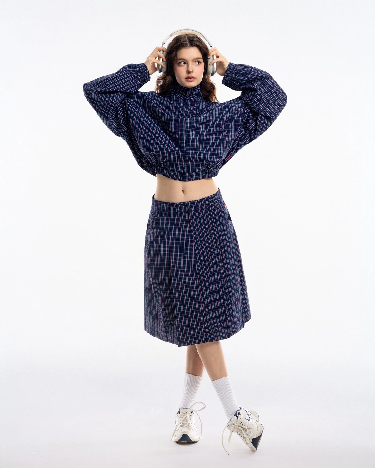 PUSH PUSH Gingham Midi Skirt