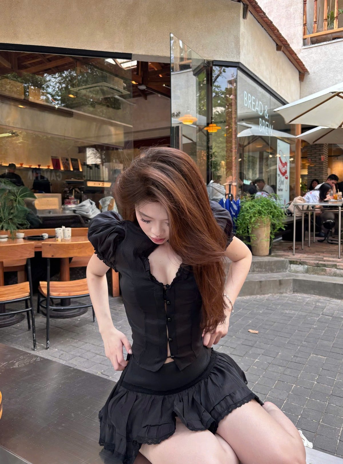 KILLSYSTEM WINTER Chiffon Pleated Skirt