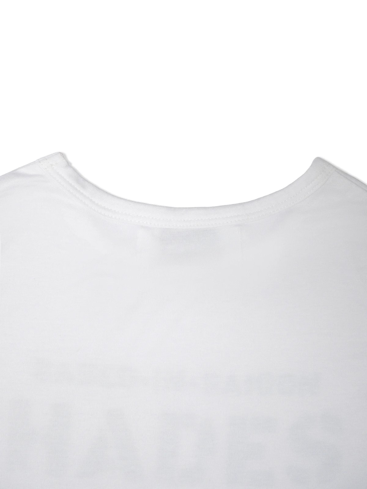 HADES Inverted Typography Baby Tee - White