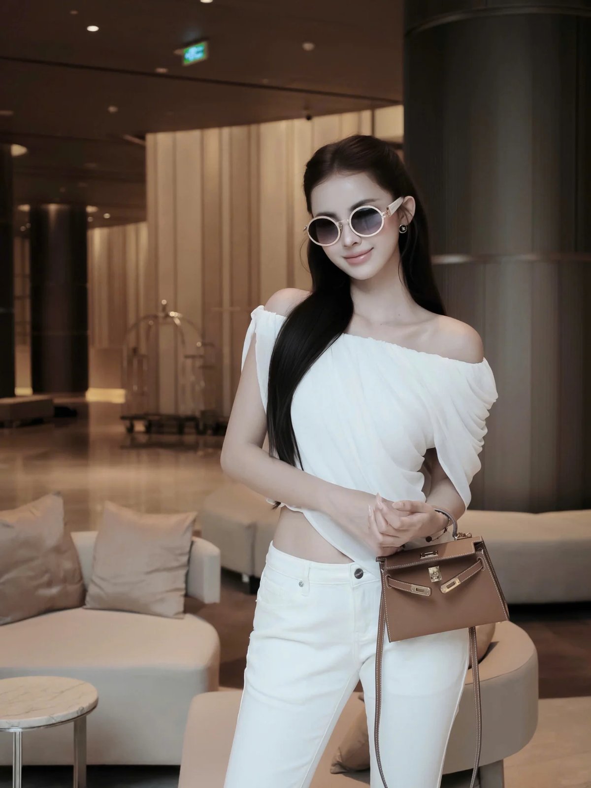 Tran Ali Off-Shoulder Ruffle Top