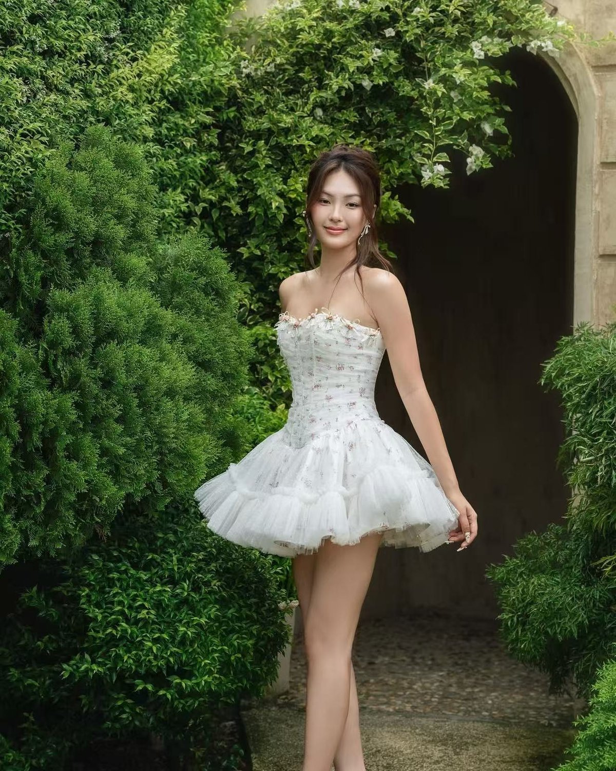 LANE CÌ Moudy Sweet Doll Mini Dress