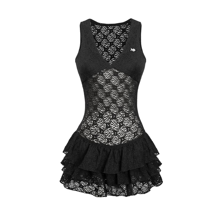 DKMV Jia Dress 蕾絲荷葉邊層次短裙