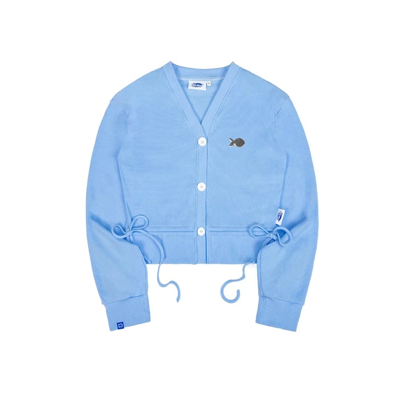 DKMV Chiara Cropped Cardigan with Bow Details