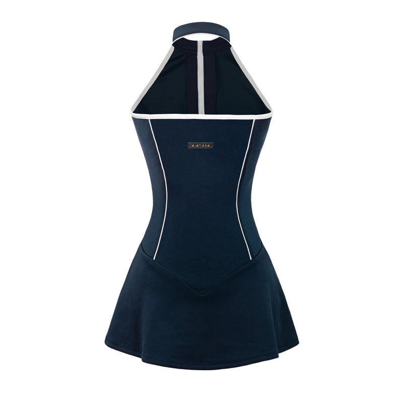 SISTERS Crush Zip-Front Halter Pickleball Dress