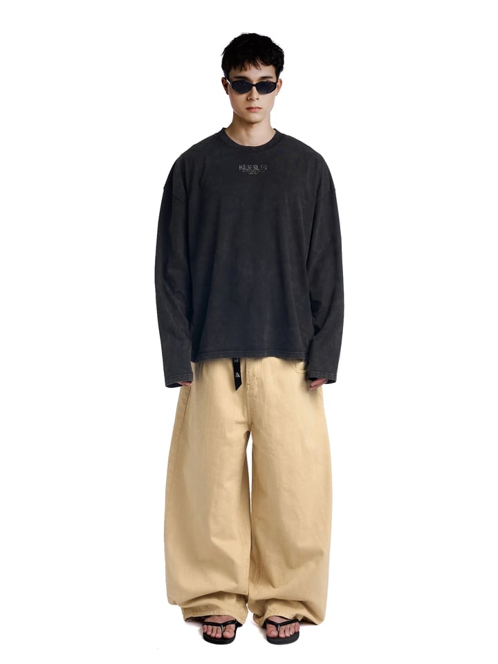 HADES Statement Wash Oversized Longsleeve T-Shirt