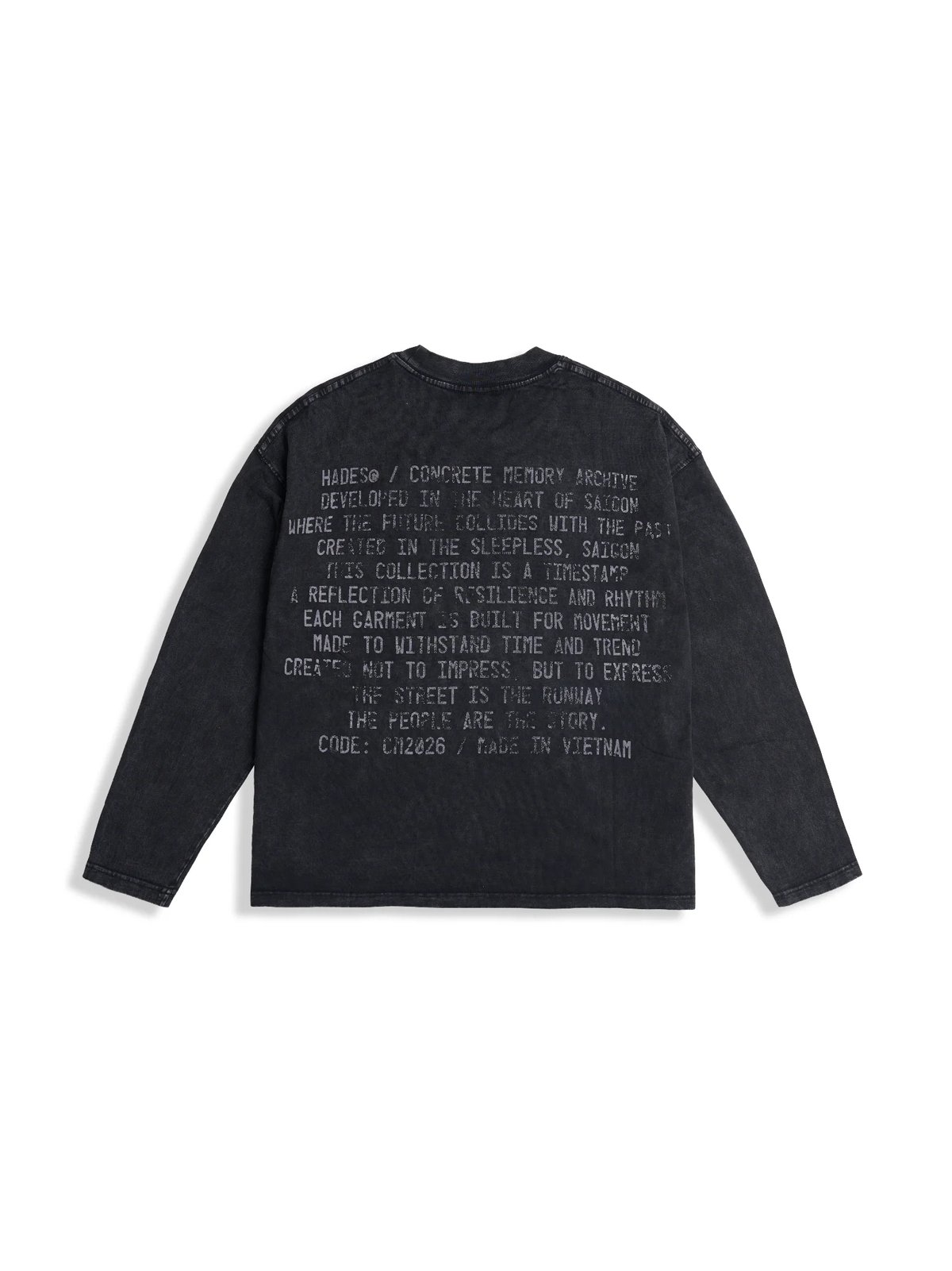 HADES Statement Wash Oversized Longsleeve T-Shirt