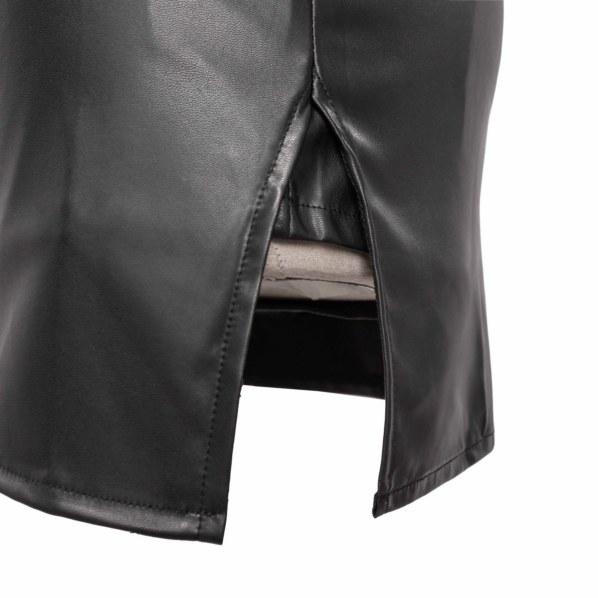 SISTERS Jasmine Faux Leather Mini Skirt - Red