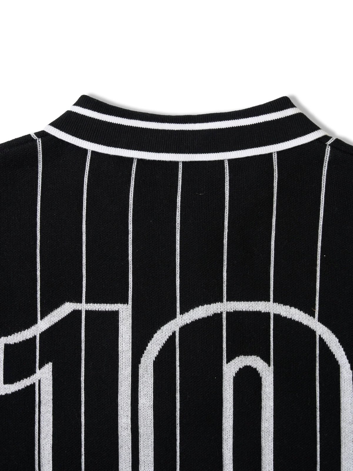 HADES Classic Polo Knit Sweater - Black