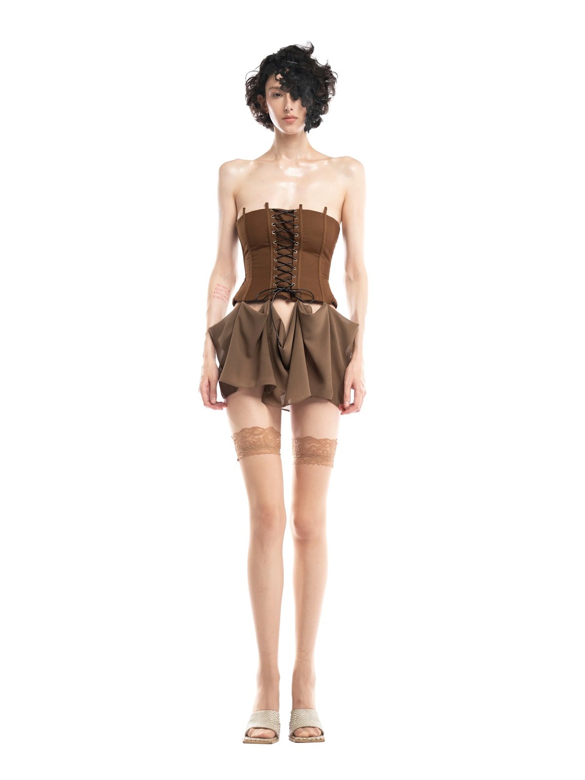 HUELLEYROSE Sienna Dress - Brown
