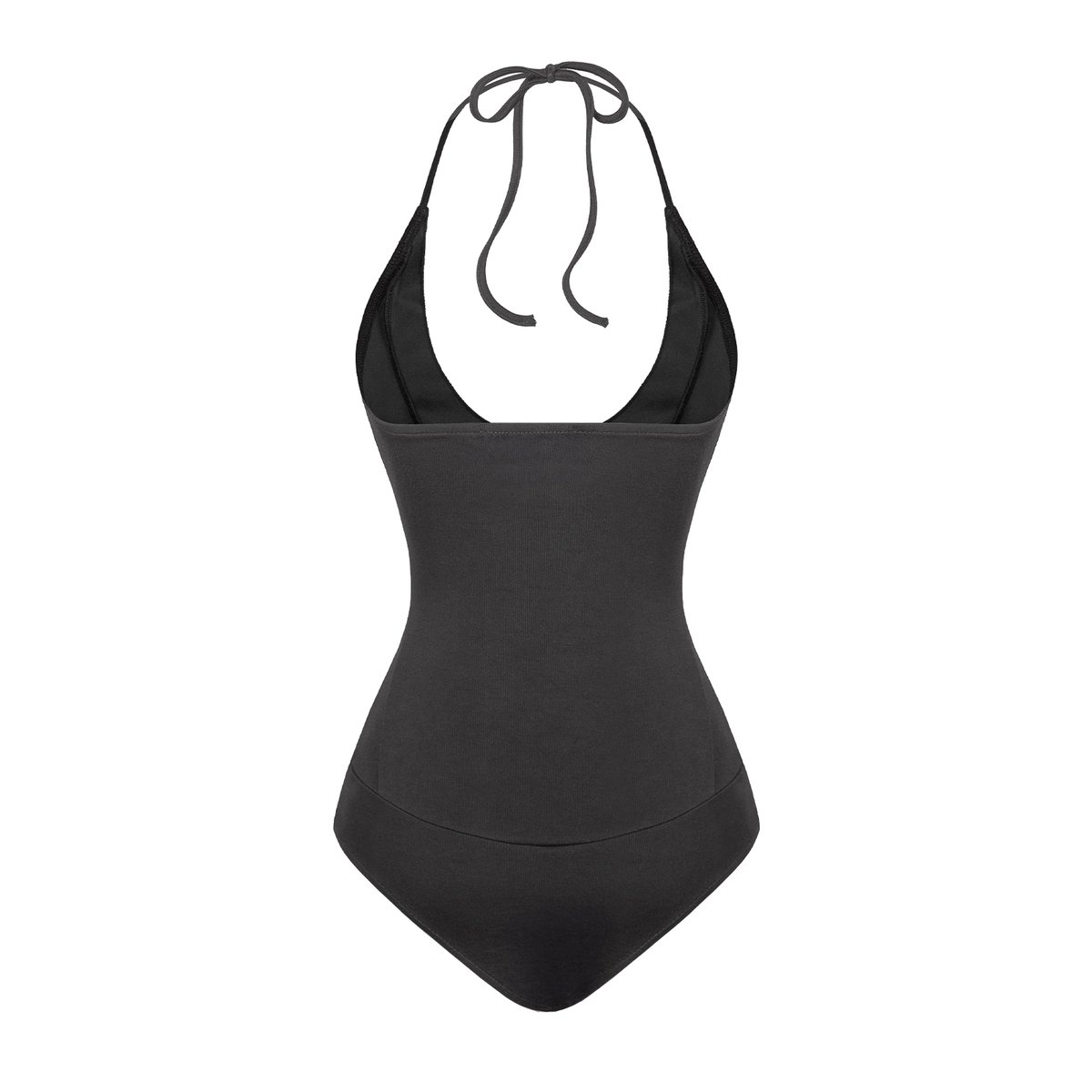 SISTERS Yedda Halter Neck Deep Cutout Bodysuit - Black
