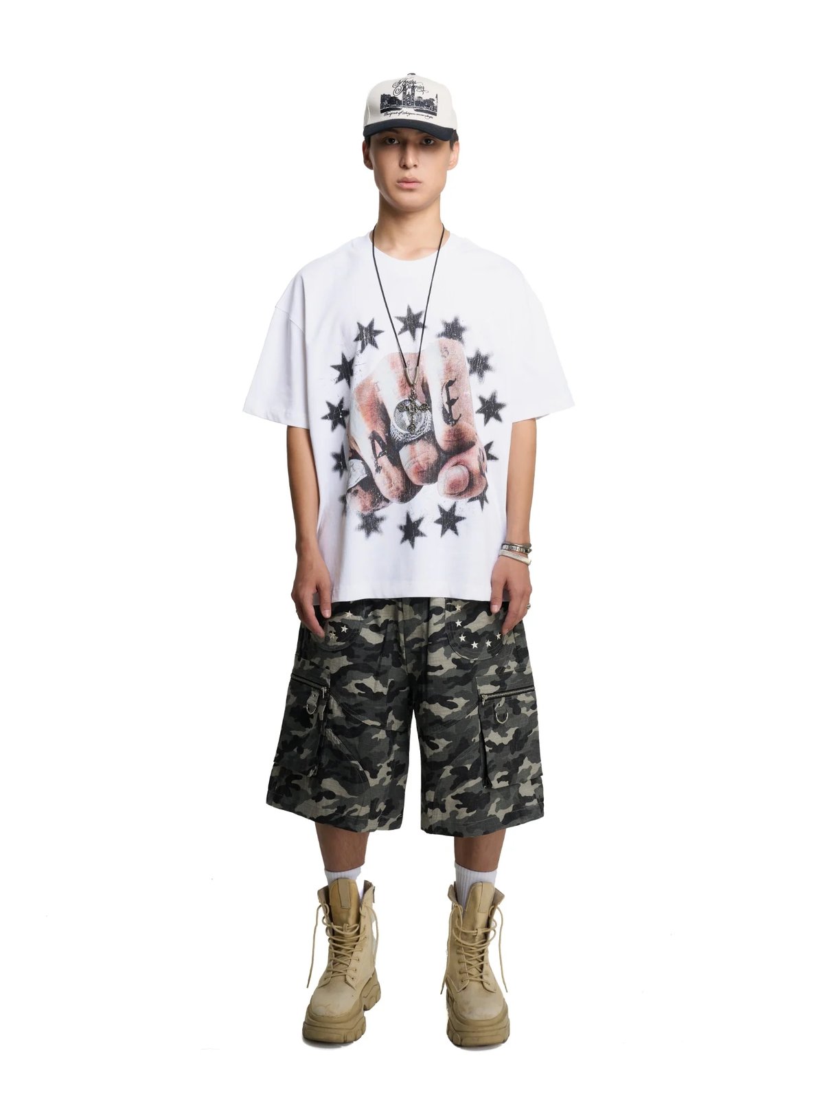 HADES VALOR GRIP TEE 白色 印花圖案 短袖 T恤