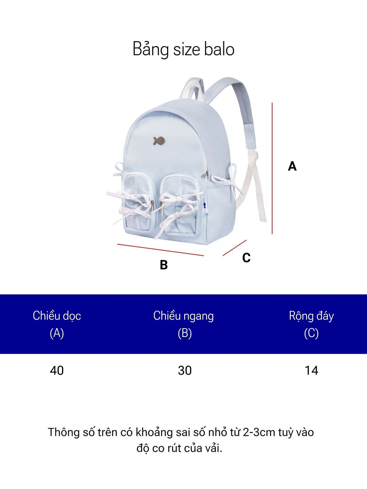 DKMV Sweet Bow Drawstring Backpack