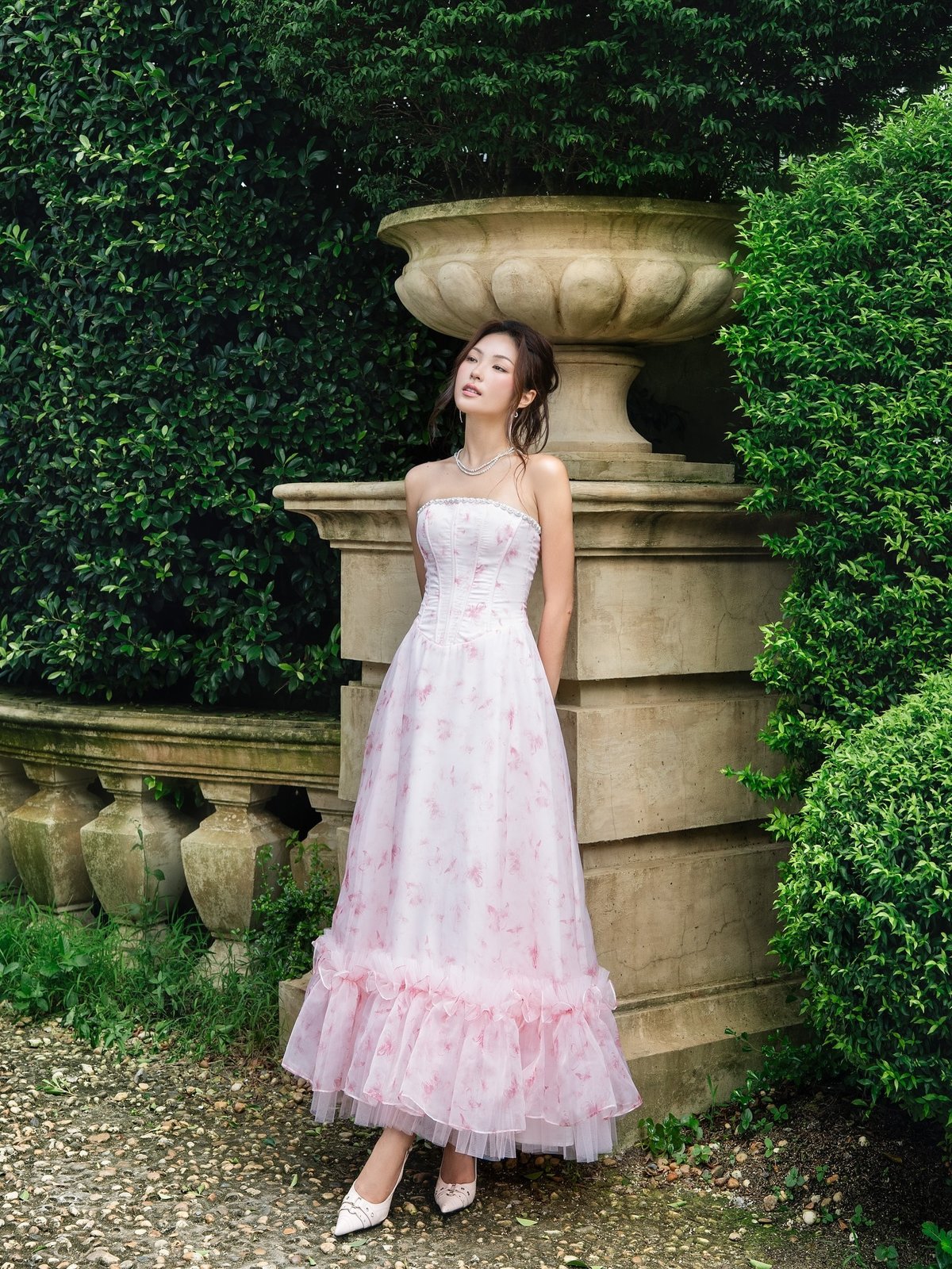 LANE CÌ Violet Dress Pink Floral