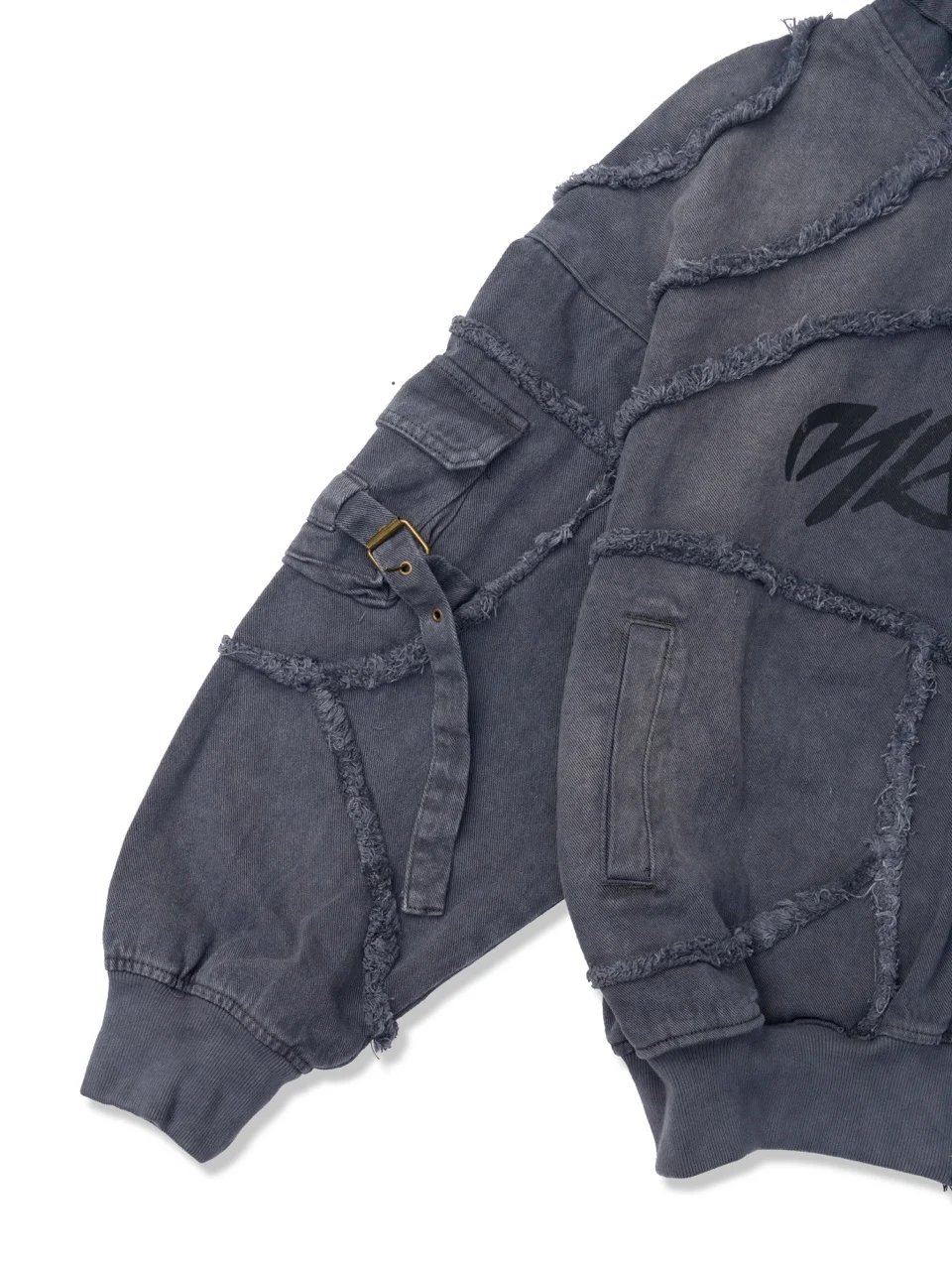 HADES Industrial Edge Zip-Up Hoodie - Grey