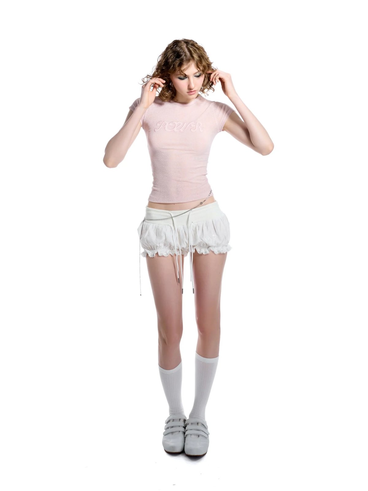 HADES Plaid Dream Pumpkin Shorts - White