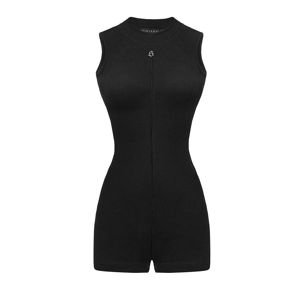 SISTERS Lucy High Neck Sleeveless Bodysuit Romper