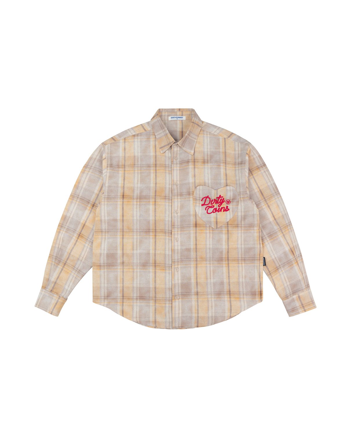 DIRTYCOINS Flannel Rope Script Embroidery Jacket