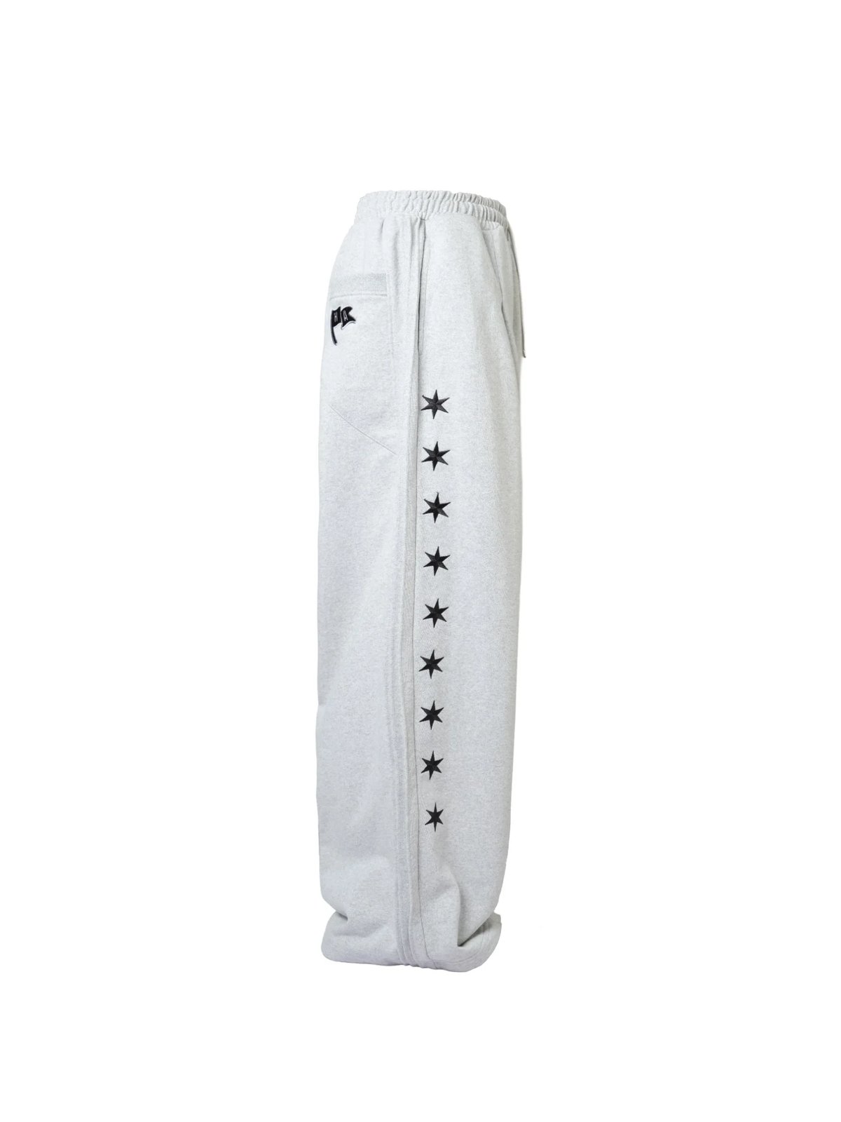 HADES VOID DRIFTER Star Embroidered Wide Leg Sweatpants