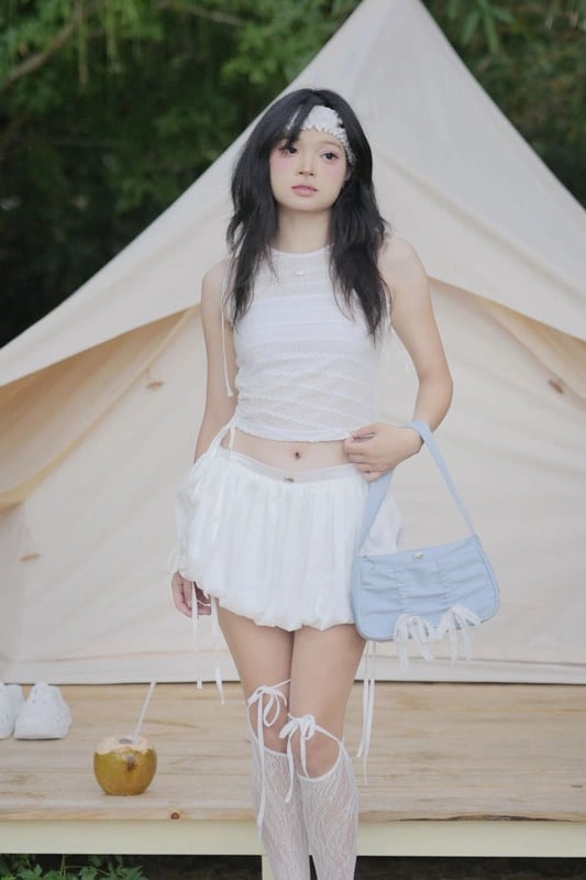 DKMV Rarmi Bag with Lace Ribbon Detail