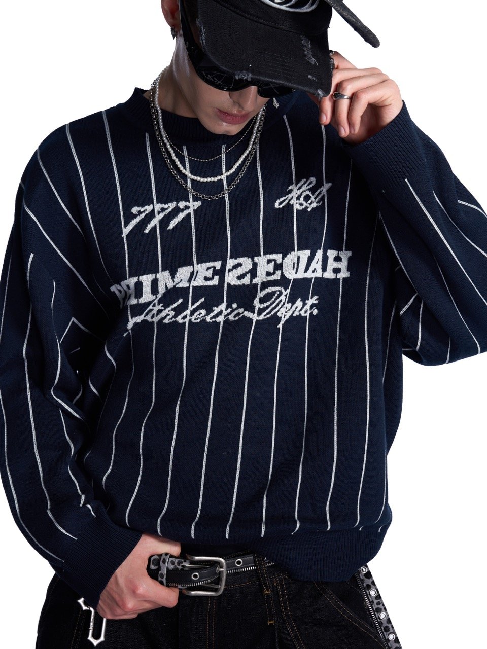 HADES PRIMES Stripe Knit Sweater
