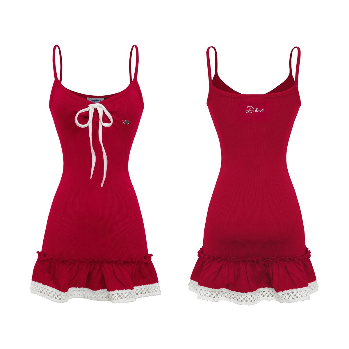 DKMV Yare Mermaid Lace Trim Dress